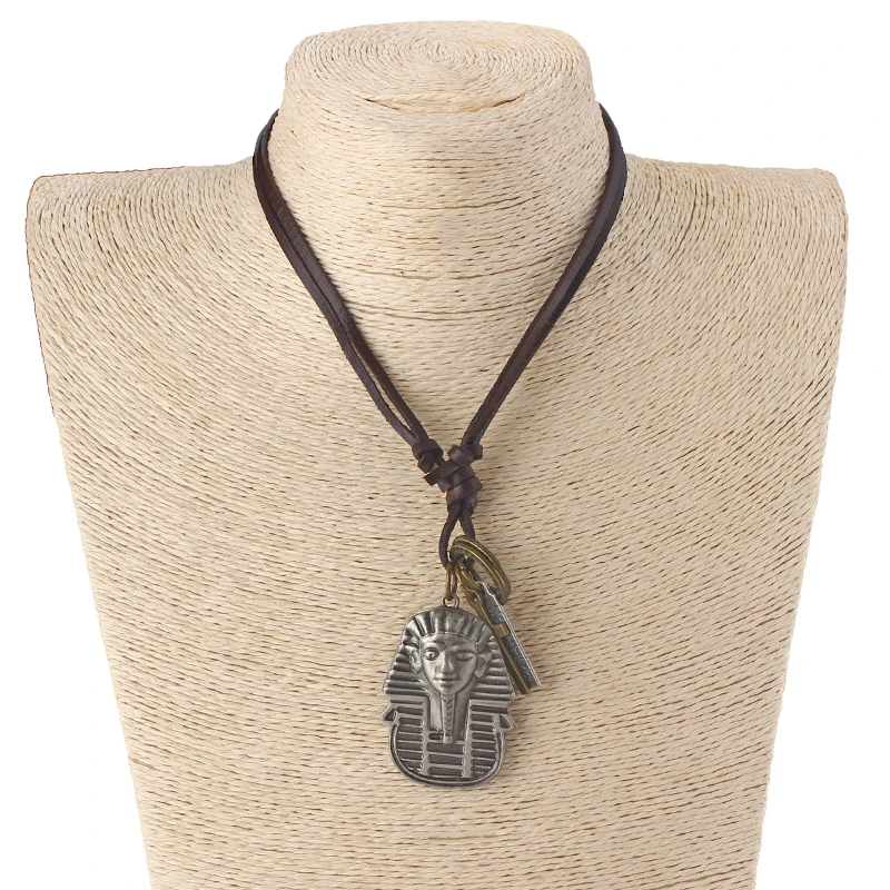 1 шт. шнур из натуральной кожи лист конопли/египетский фараон/гиппокамп/череп