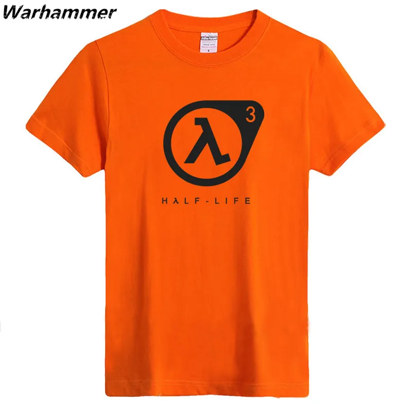 Half life Вентиляторы футболка Для мужчин игры с короткими руками Homme 6.2 унц. тяжелый