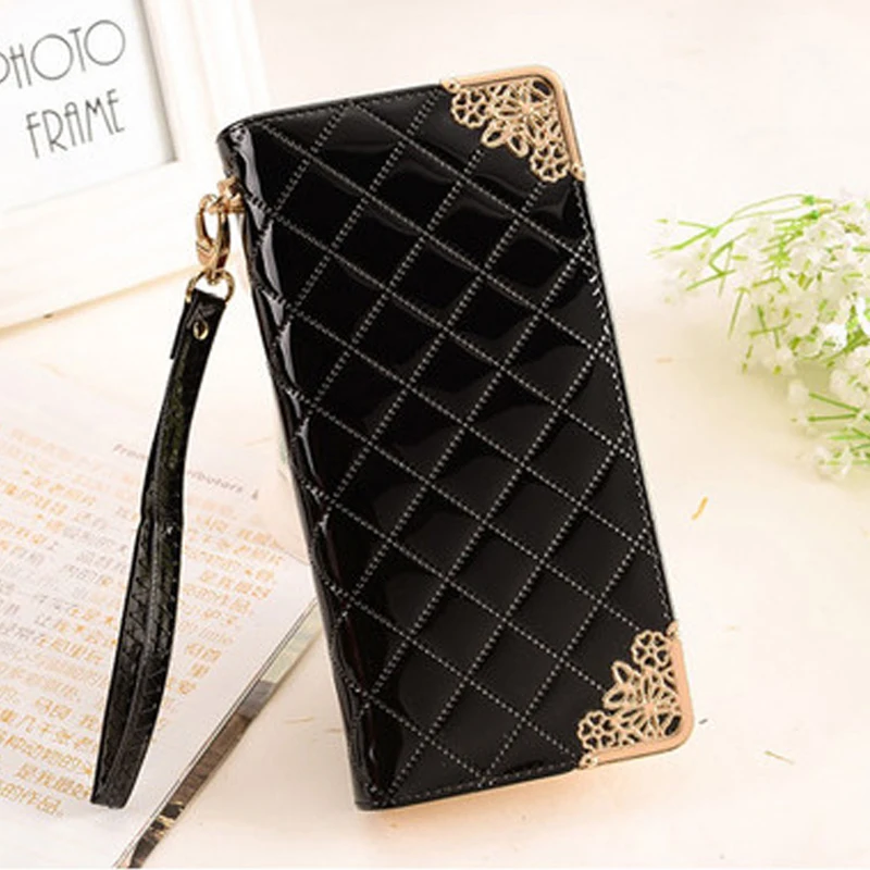 2017 г. женские кошельки Новый Дамская мода кошелек Длинные сцепления Сумочка