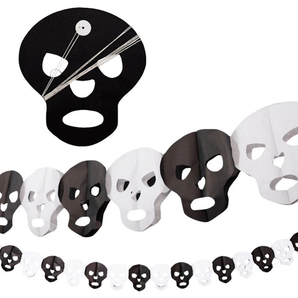 Флажки на Хэллоуин 6 шт. висячая гирлянда товары вечерние украшение (летучая мышь