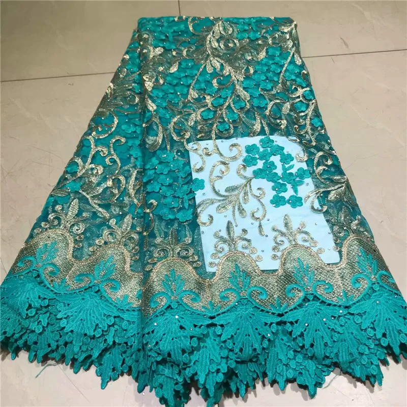 New Design African Lace Fabric 2019 Wholesale France Swiss Voile High Quality Tulle Cord yellow green | Дом и сад