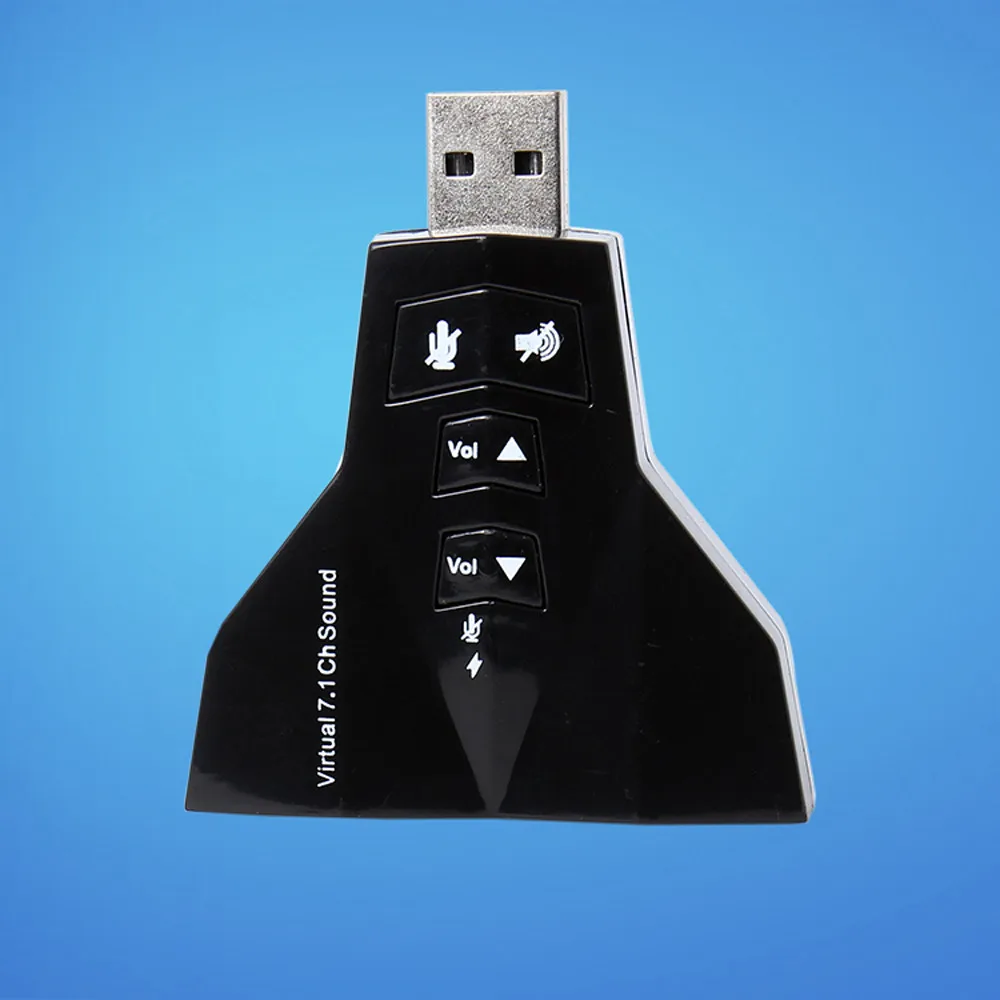 High Fidelity 7.1 Channel USB 2.0 3D Sound Card Adapter Microphone Speaker USB2.0 Full Speed 12Mbps JQ0328|Компьютерные кабели и