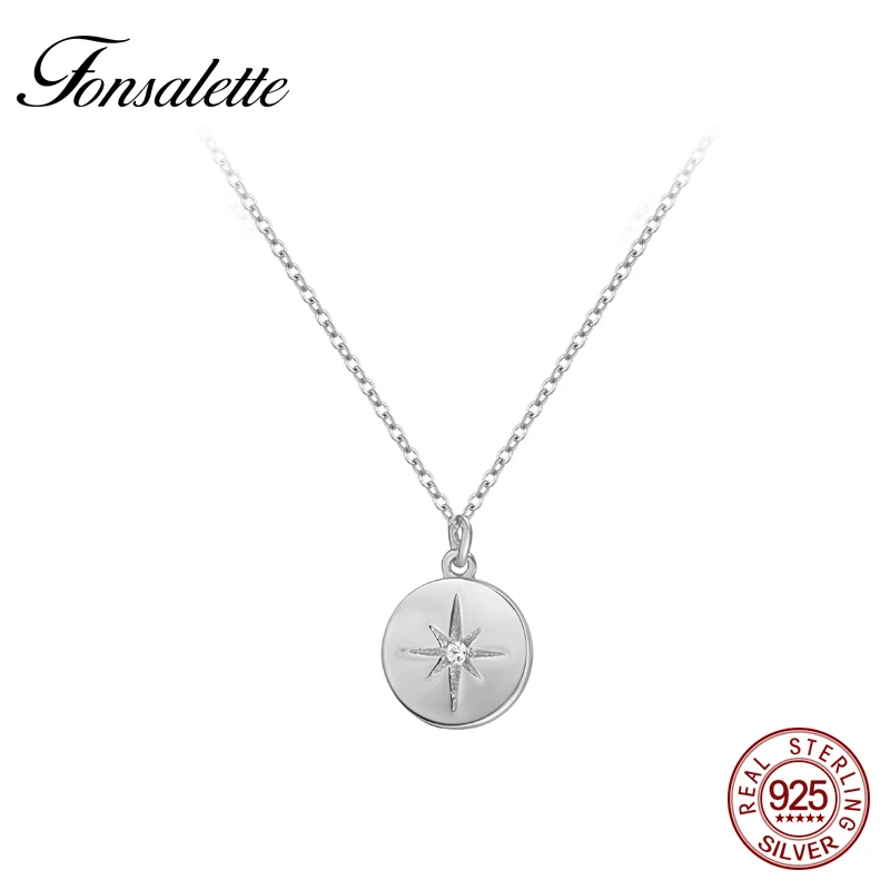 Fonsalette серебро 925 пробы мини изысканные ожерелья из настоящего серебра крошечный