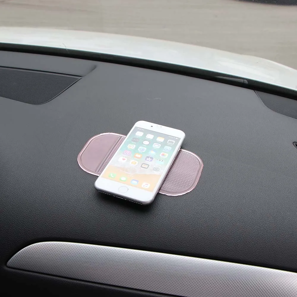 Onever Car Interior Anti-Slip Pad Dashboard Silicone Non-Slip Mat Cover Fixed For Mobile Phone Key Coin Magic PU Sticky Holder