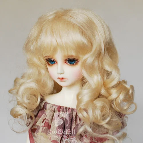 

1/3 1/4 1/6 1/8 1/12 scale BJD wig curls hair for BJD/SD DIY doll accessories.Not included doll,clothes,shoes,and other 16C1068