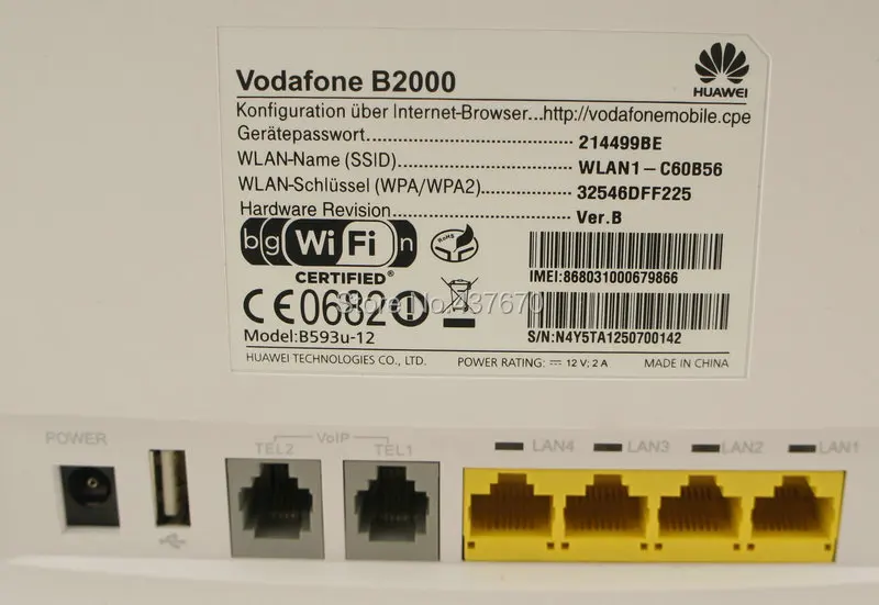 Разблокированный huawei B593 B593U-12 B2000 Vodafone 4G LTE CPE FDD 100 Мбит/с wifi беспроводной маршрутизатор lan порты, RJ45 порт