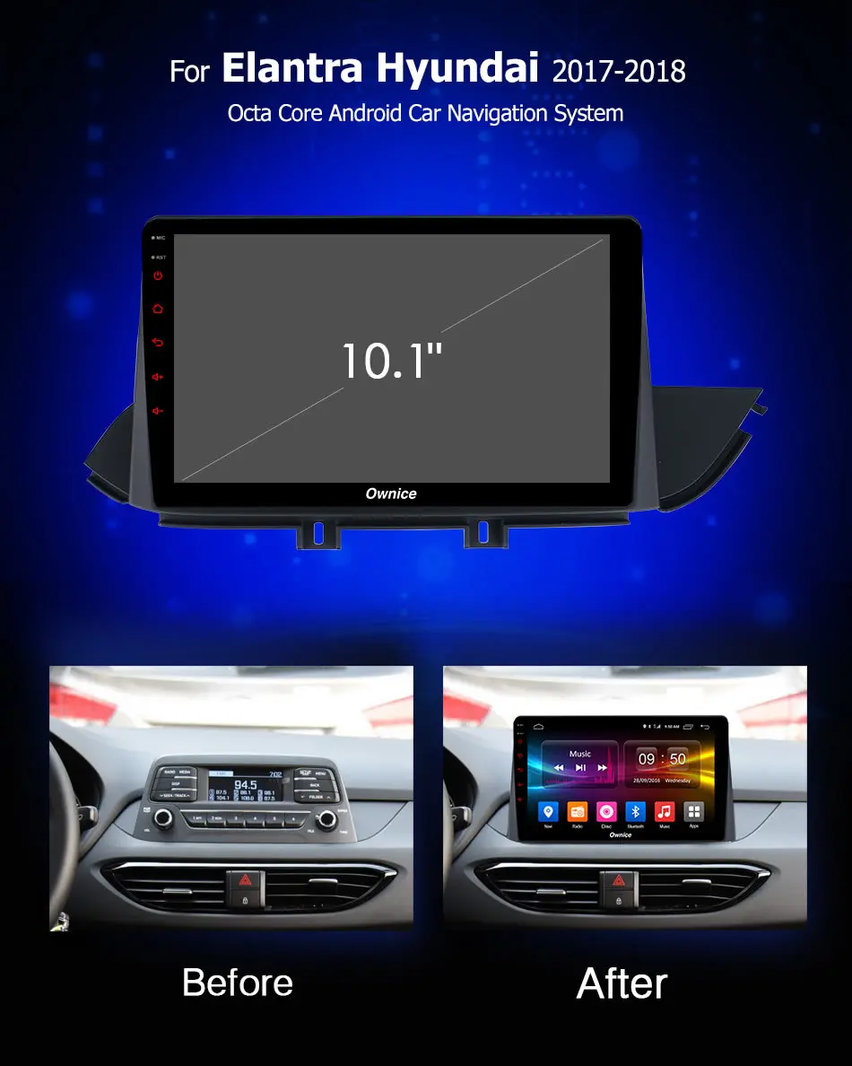Ownice C500 + G10 Android 8 1 автомобильный мультимедийный плеер Автомобильный DVD для hyundai