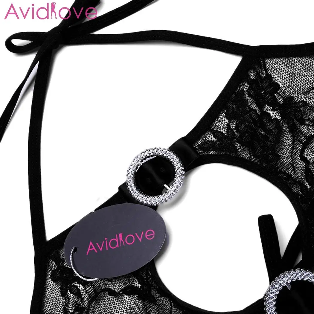 Avidlove Женское боди с чулками эротический костюм Тедди сексуальное нижнее белье