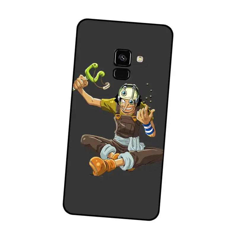 P144 One Piece Cartoon Black Silicone Case Cover For Samsung Galaxy J2 J3 J4 J5 J6 J7 J8 Pro Plus Prime 2018 2017 |