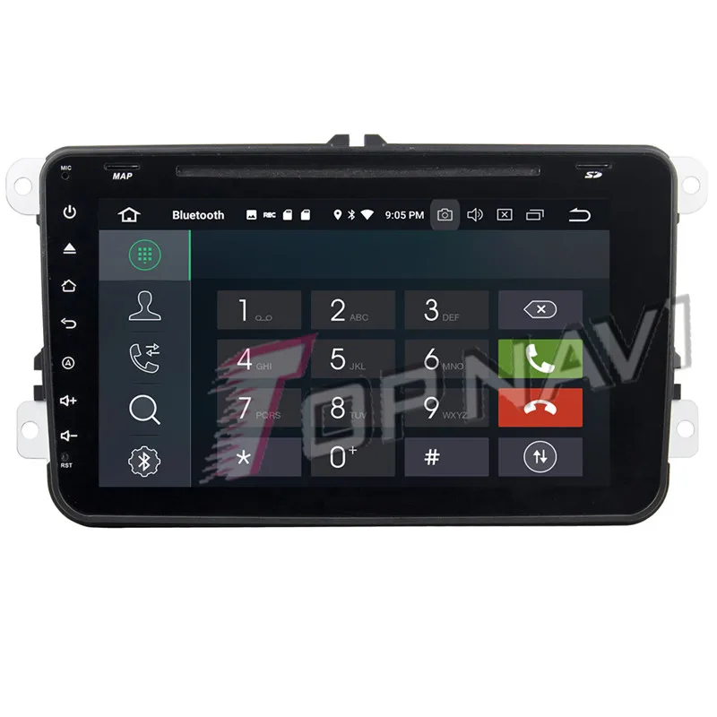 Автомобильный GPS навигатор Topnavi Android 9 0 медиа центр CD плеер для VW Magotan/Caddy/Passat Golf