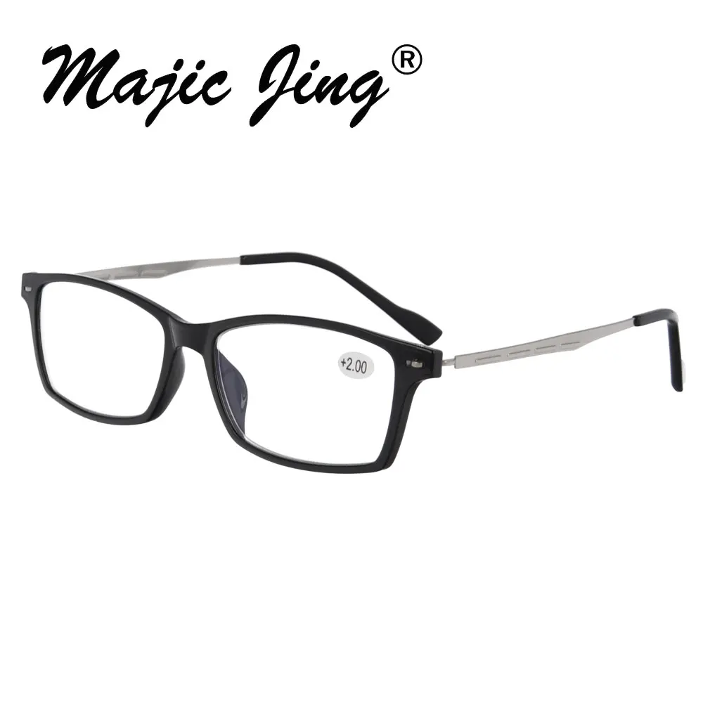 Magic Jing TR сверхлегкие очки для чтения с добавлением:+ 100~+ 400 6803 - Цвет оправы: black