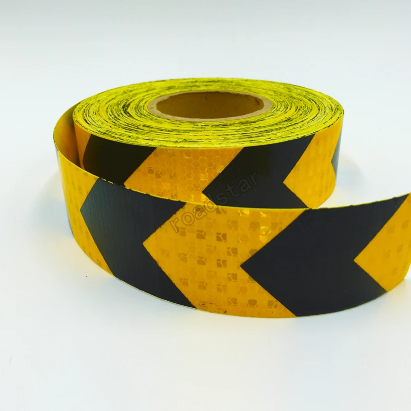 5 см x 50 м двойной цвет рисунок со стрелками сетка светоотражающая лента