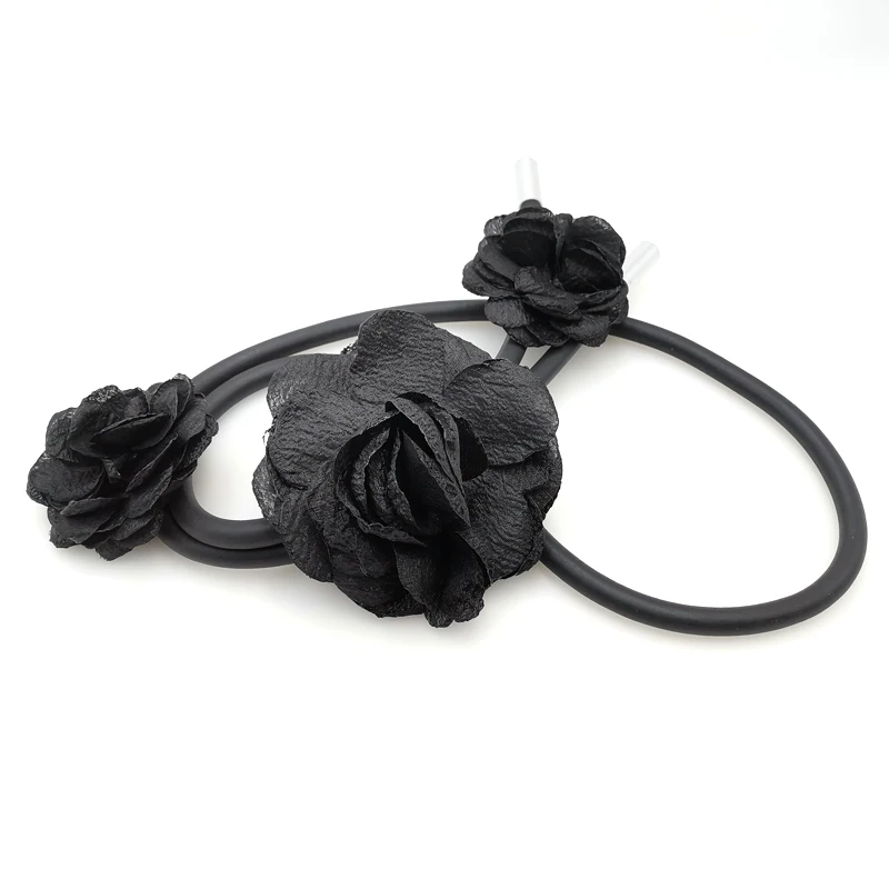 YD&ampYDBZ 2019 New Big Flower Pendant Necklace For Women Long NNecklaces Handmade Rubber Germany Style Adult Female |