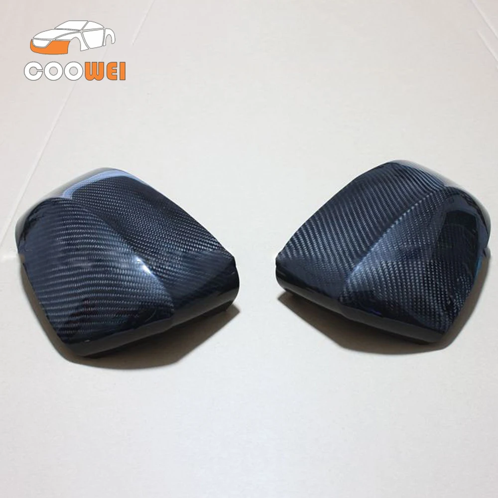 Стильные колпачки на зеркала заднего вида из 100% натурального углеродного