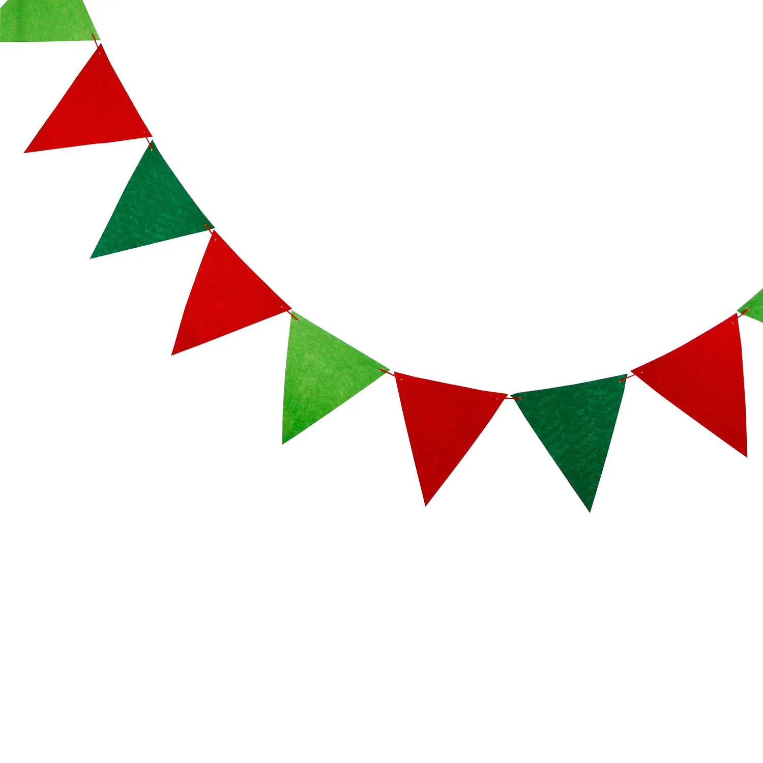 3 м нетканый подвесной баннер зеленый красный бандаж флаги для рождественской