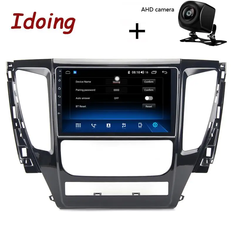 Standard with AHD Idoing " 4G+ 64G 2.5D Восьмиядерный автомобильный Android 8,1 радио плеер для MITSUBISHI PAJERO Sport- gps навигация Нет 2 din dvd - Цвет: Standard with AHD