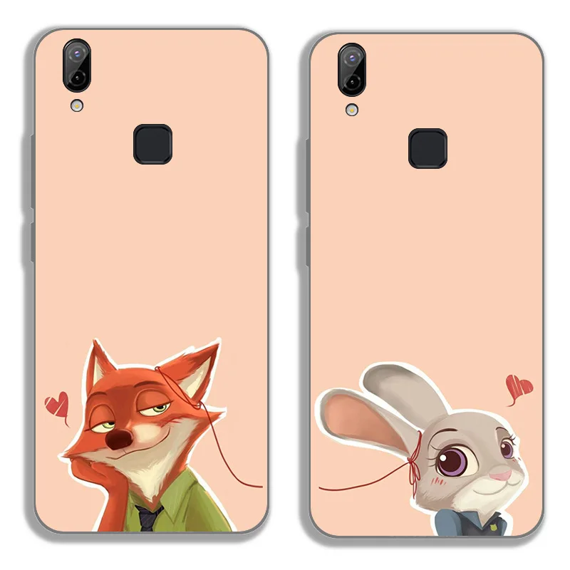 Мультфильм чехол для VIVO Y85 V9 высокое качество мобильного телефона блестящие