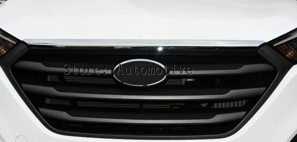 Подходит для HYUNDAI TUCSON TL 2015 2016 2017 хромированный передний капот решетка гриль губы
