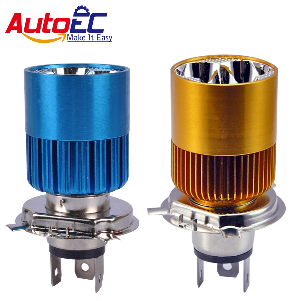 

AutoEC H4 led headlamp e-bike Motorcycle 9W 1000LM 3 LED 6000K White 12V-80V #MTL006