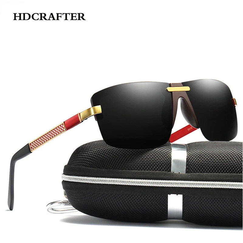 

HDCRAFTER Vintage HD Polarized Sunglasses For Men/Wome Classic Brand Sun glasses Coating Driving Shades Oculos masculino Male