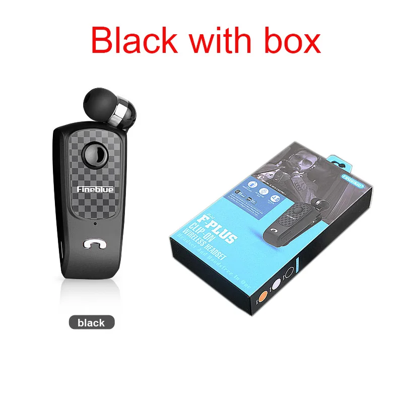 Black with box FineBlue F-plus Мини Беспроводная bluetooth-гарнитура, виброизнос, зажим, спортивные наушники для бега, pk fineblue F910 F920 F930 F960 F980 - Цвет: Black with box