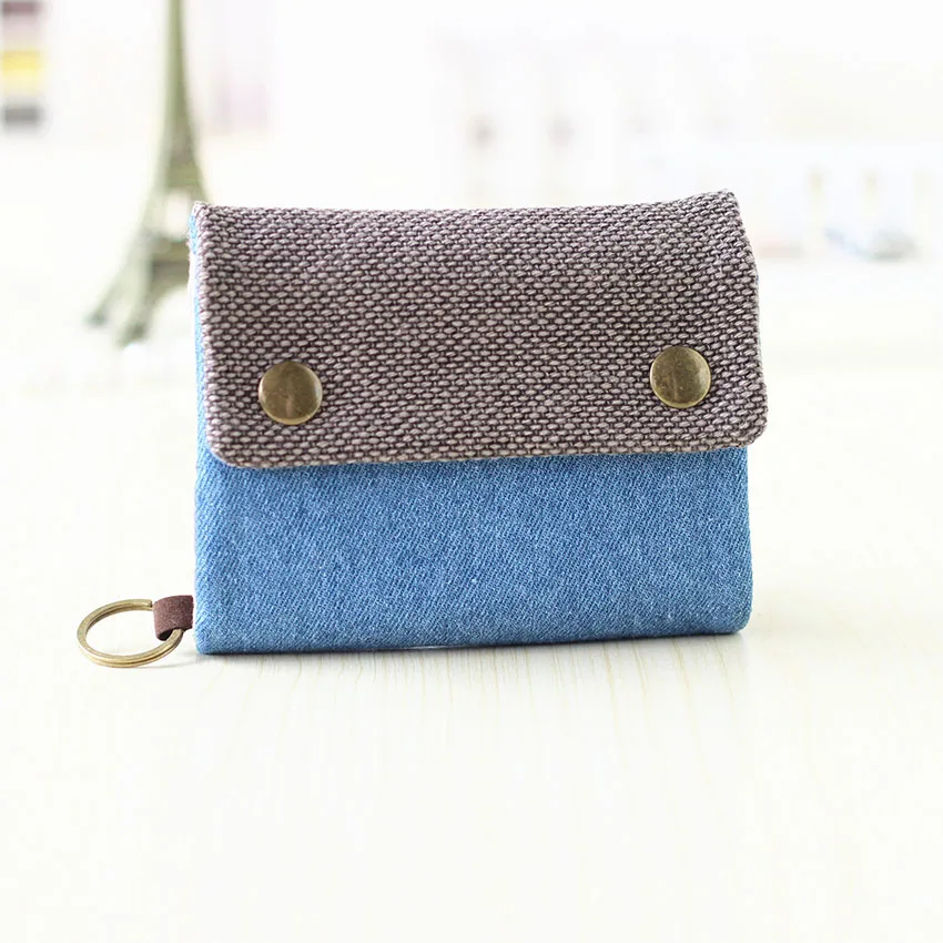 2019 брендовый женский короткий кошелек из хлопковой ткани для женщин большая