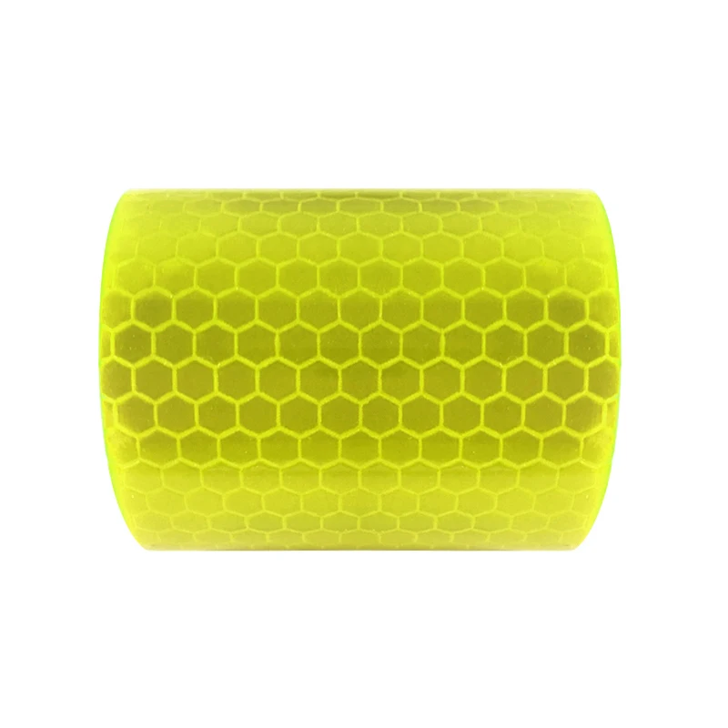 Honeycomb yellow 5 см х 3 м Светоотражающая Автомобильная наклейка клейкая лента для безопасности автомобиля красный желтый синий Авто Наклейка Автомобильные аксессуары виниловая самоклеящаяся лента - Название цвета: Honeycomb yellow