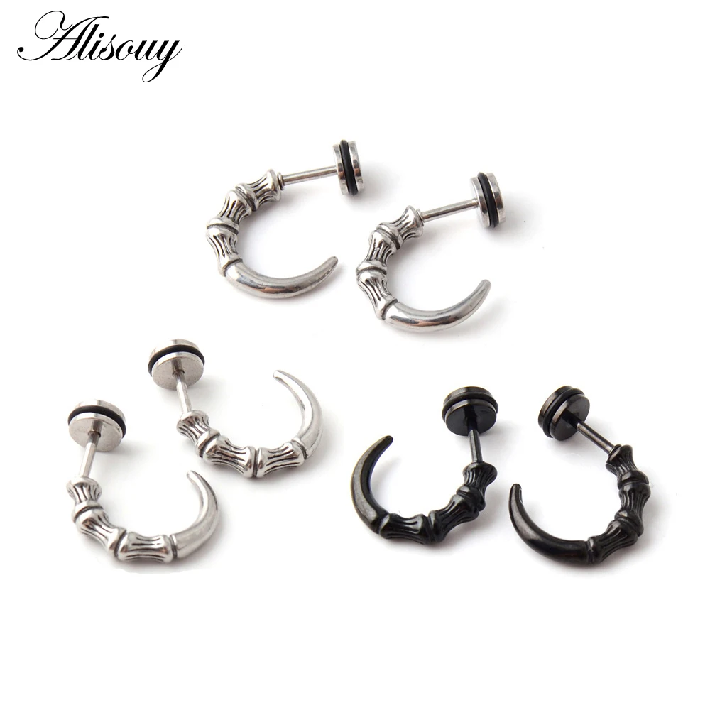 2 шт. серьги гвоздики в стиле панк рок|stainless steel stud earrings|stud earringswings earrings |