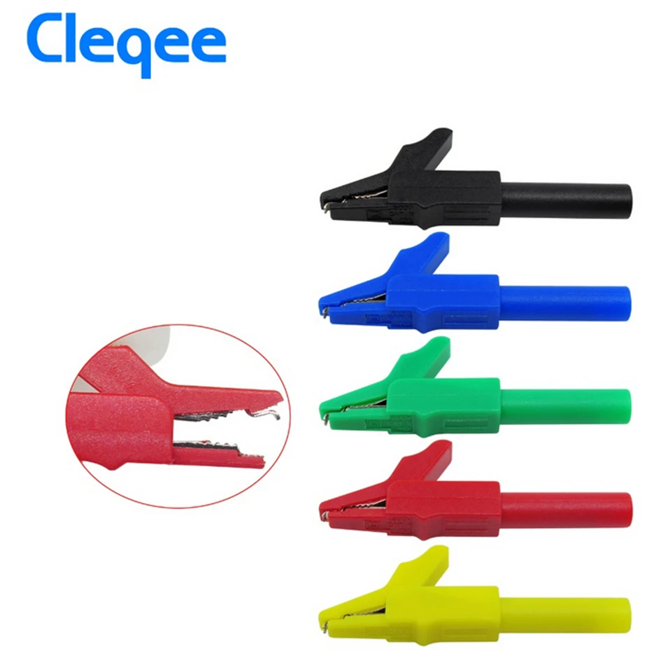 Cleqee P1050B 4 мм безопасности наборный Banana Plug Тесты Lead Kit для мультиметр крокодил и U
