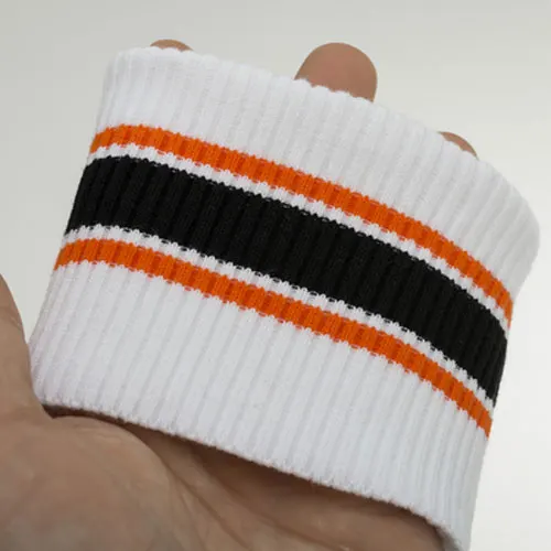 off white green 7*9 см полосатые трикотажные манжеты, отделка одежды, куртка, пальто хлопок стрейч мягкие запонки 1 пара - Цвет: off white green