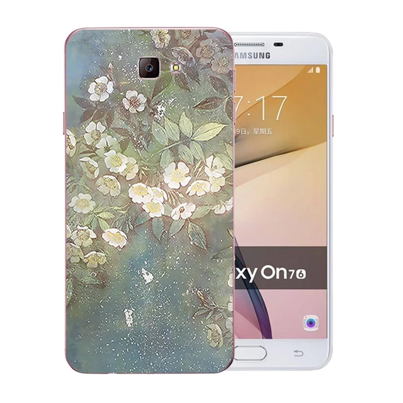 Мягкий ТПУ чехол для телефона Samsung Galaxy J7 Prime с животным узором силиконовый On7 2016 G610F