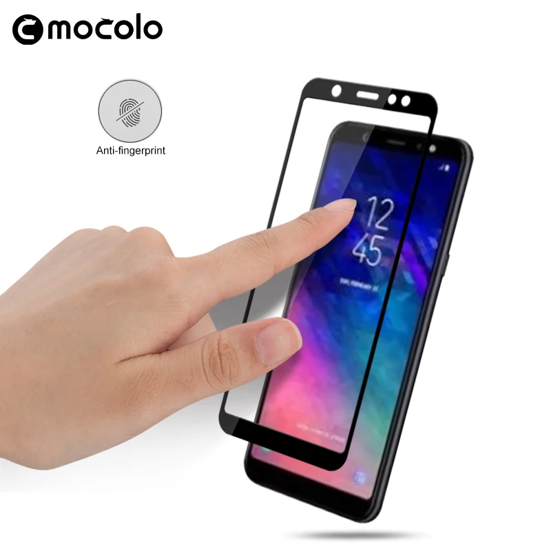 For Samsung Galaxy A6 plus 2018 tempered Glass Mocolo Hardnes Full Cover Screen Protector Film Plus a6plus | Мобильные телефоны и