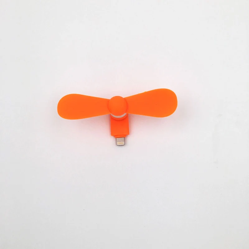 Orange Портативный usb-вентилятор для портативного зарядного устройства, ноутбука, компьютера, энергосберегающий мини-вентилятор для путешествий для iPhone 5, 5S, SE, 6, 6 S, 7 Plus, 8 X, XR, XS - Цвет: Orange