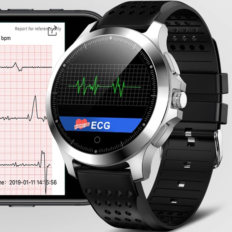 Смарт-браслет Smartband PPG ЭКГ спортивный трекер сердечного ритма умный Браслет для