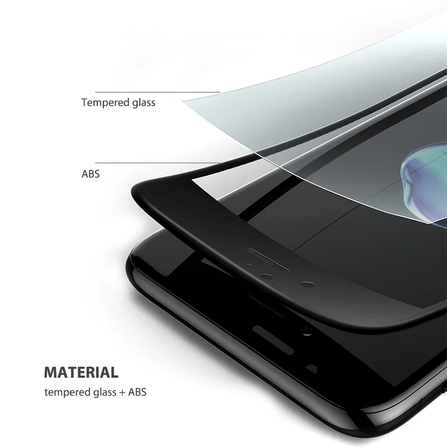 G. D. SMITH 3D мягкий край протектор экрана из закаленного стекла для Apple iPhone 7 8 Plus