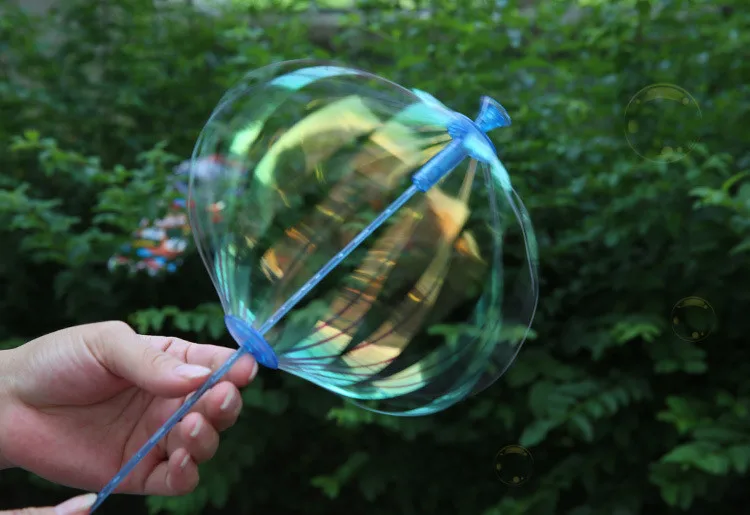 2 шт. забавная популярная мыльная пузырчатая красочная палка дующая игра уличные