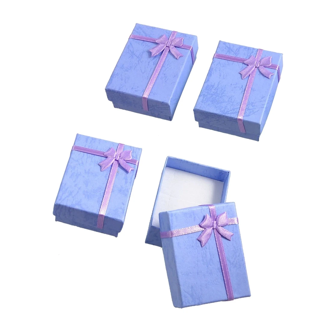 Подарочная коробка прямоугольная с петлями цвета лаванды 4 шт. | Украшения и