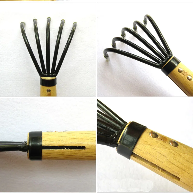 # Durable 5 Tine коготь грабли культиватор морепродукты с деревянной ручкой