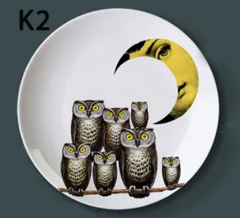 Дизайн Италия rosenthal Piero fornasetti тарелки декоративная тарелка на стену винтажное искусство 8 дюймов настенная подвесная тарелка Decoracao Para Casa