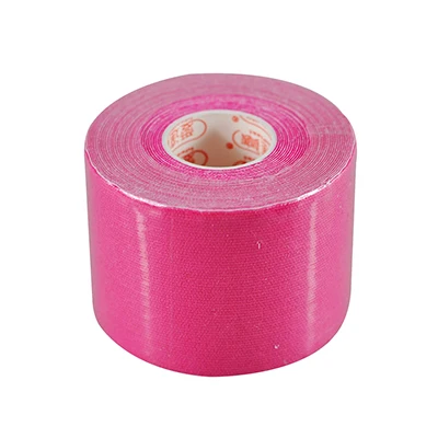 Rose Red 5 см х 5 м, спортивный пластырь кинезиологическая лента, хлопок, эластичная клейкая повязка для мышц, забота о физиотерапии - Цвет: Rose Red