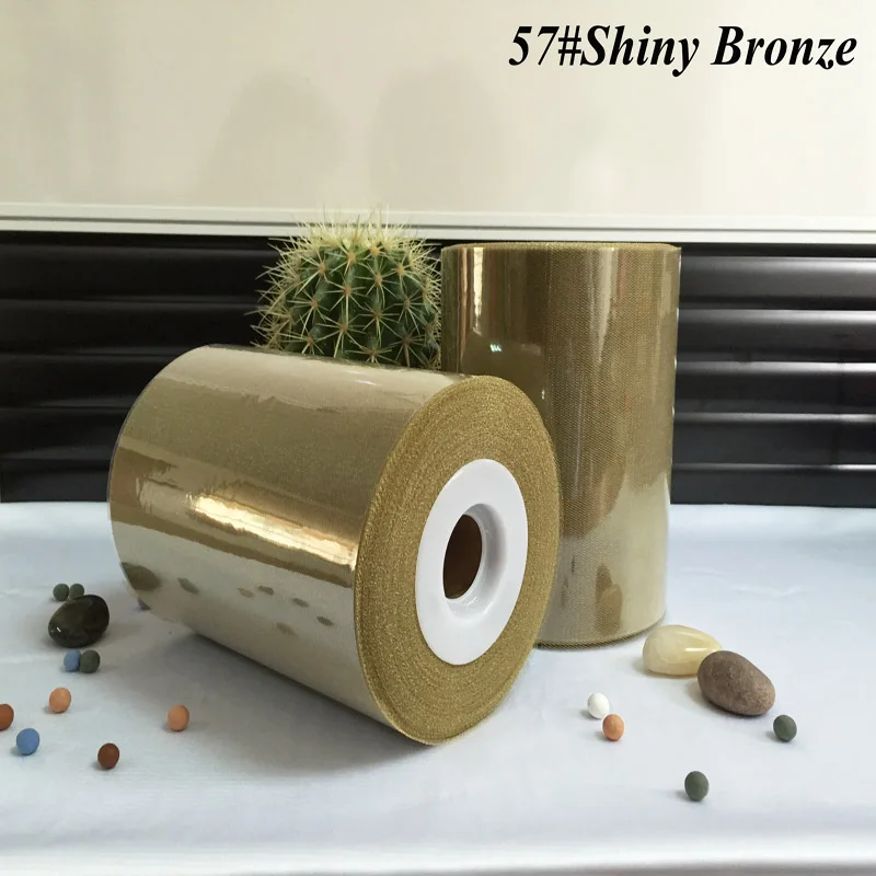/ Shimmering Bronze Color 100yards Tulle Roll Spool
