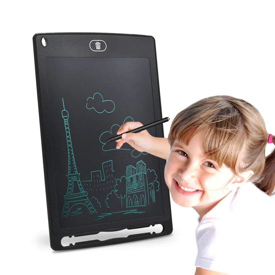 Black 8,5 ''ЖК-планшет, цифровые графические планшеты, электронный почерк, ЖК-планшет для рисования, блокнот, стилус для детей - Цвет: Black
