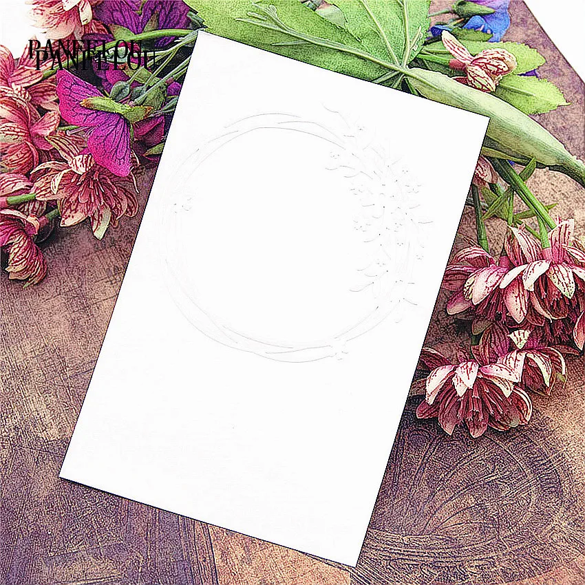 PANFELOU Пасхальный цветок браслет папки для тиснения пластик скрапбукинга DIY шаблон
