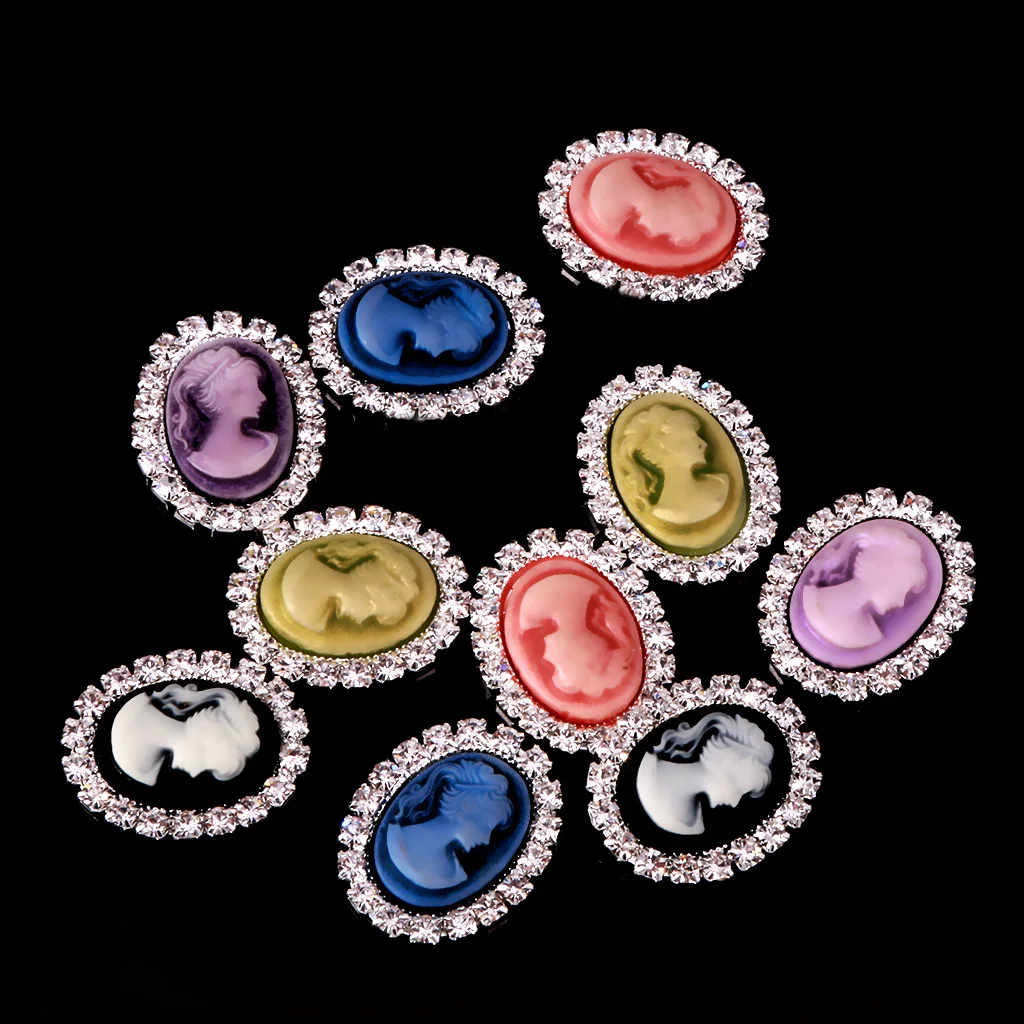 Пуговицы женские Овальные с плоским основанием 10 шт. цветов | Дом и сад