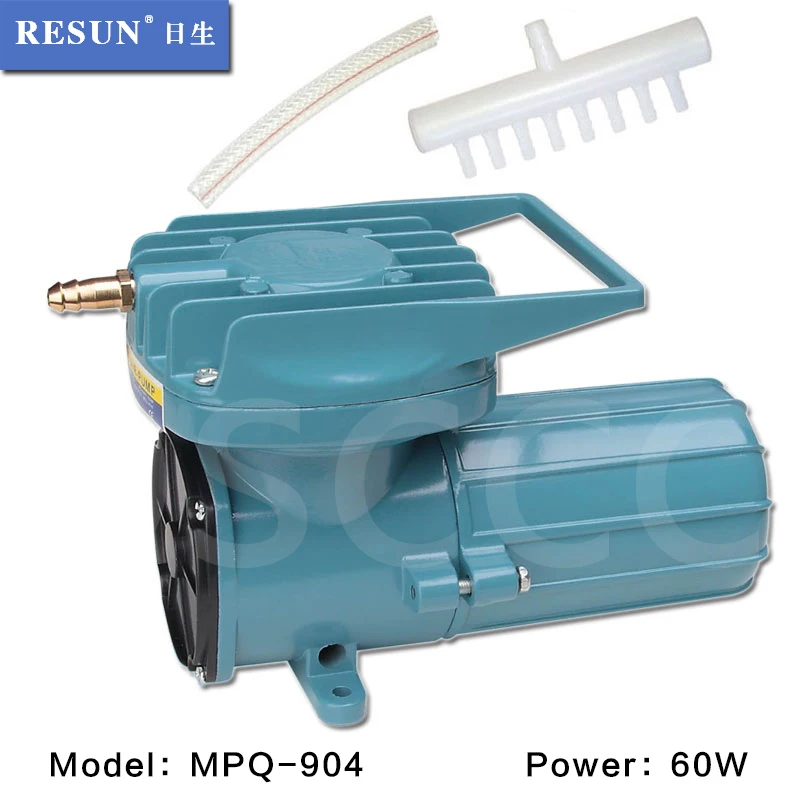 60W RESUN MPQ 904 DC 12V Аквариум Воздушный компрессор Портативный аквакультура