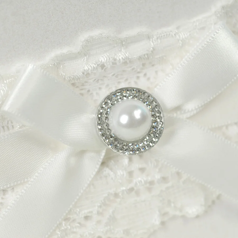 Свадебные приглашения белого цвета с лентой кружева 50 компл./лот|wedding invitation