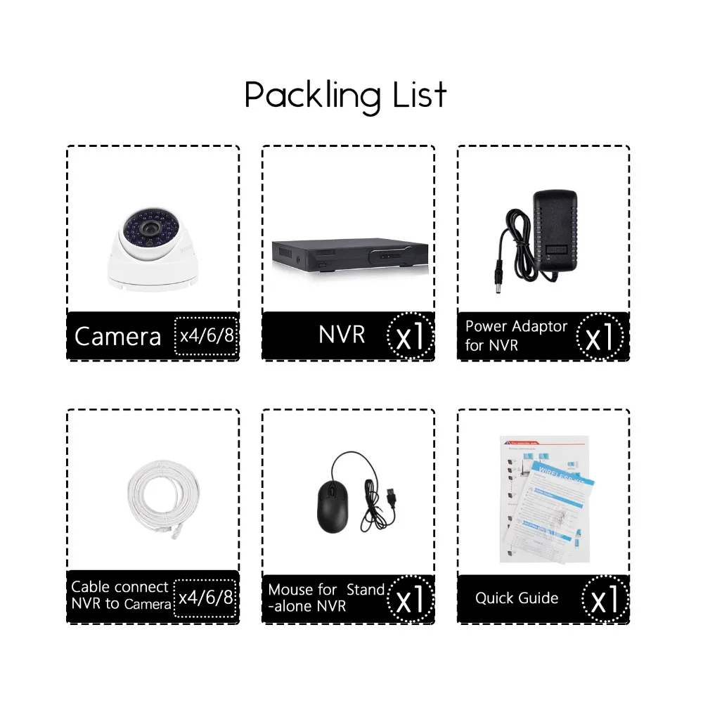 Eyessys H.265 4CH 1080 P сети POE NVR комплект видеонаблюдения Системы 2.0MP IP Камера Открытый ИК