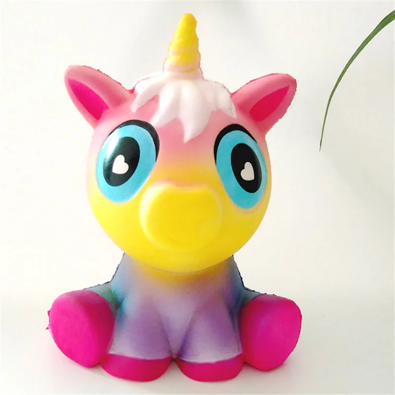 Антистрессовый Pegasus PU Мягкий медленно поднимающийся Единорог Squishi Squeeze Squishes ремешок для всех смартфонов Мобильный телефон ремни
