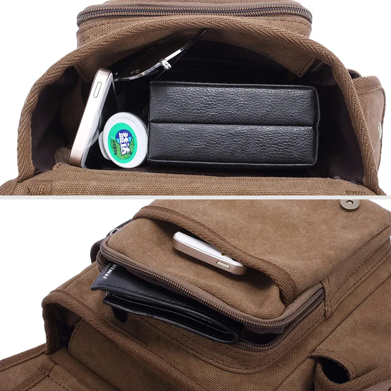 2018 новые мужские портфели толстые холщовые дорожные сумки на плечо винтажные