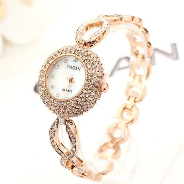 Top Quality Quartz Fashion Watch Women Dress Watches Rhinestone Wristwatches | Наручные часы